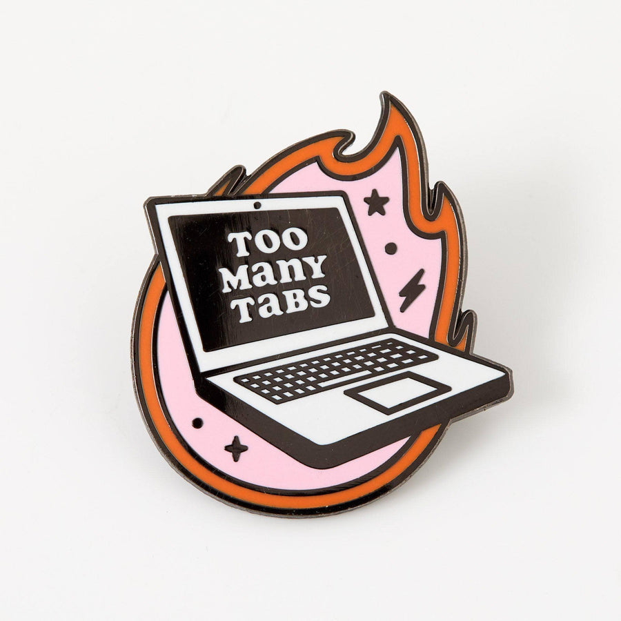 Punky Pins Too many Tabs Enamel Pin