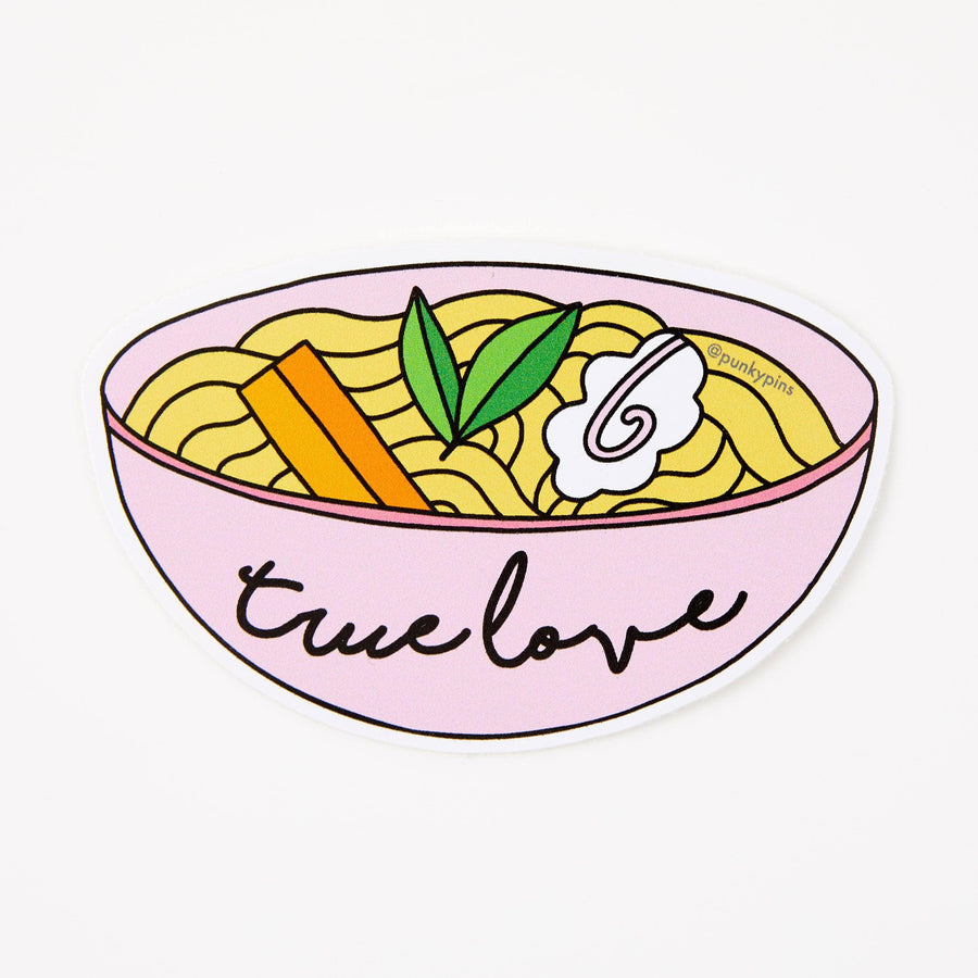 Punky Pins True Love Ramen Vinyl Sticker