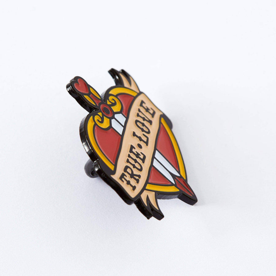 Punky Pins True Love Tattoo Inspired Enamel Pin