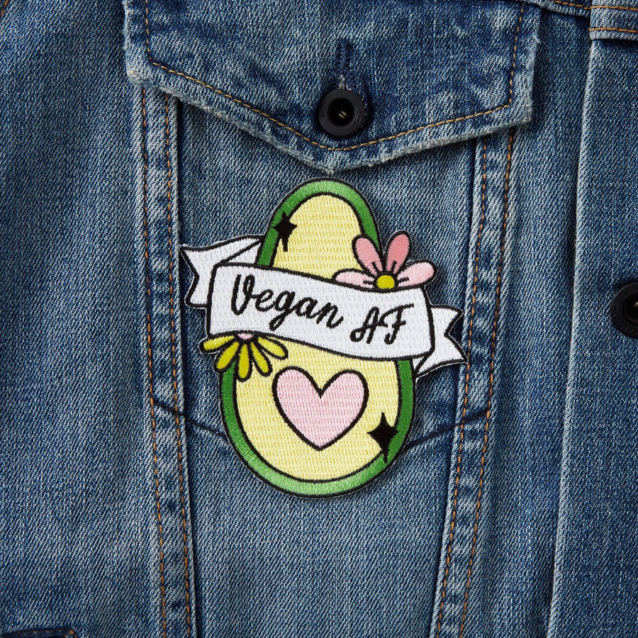 Punky Pins Vegan AF Avo Iron On Patch