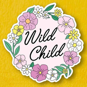 Wild Child Die Cut Vinyl Sticker