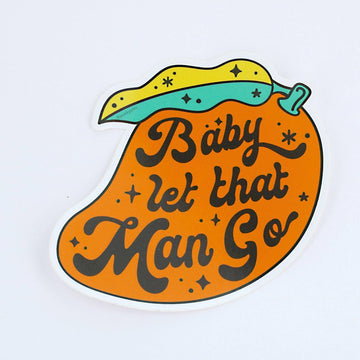 punkypins Baby Let That Man Go Vinyl Laptop Sticker