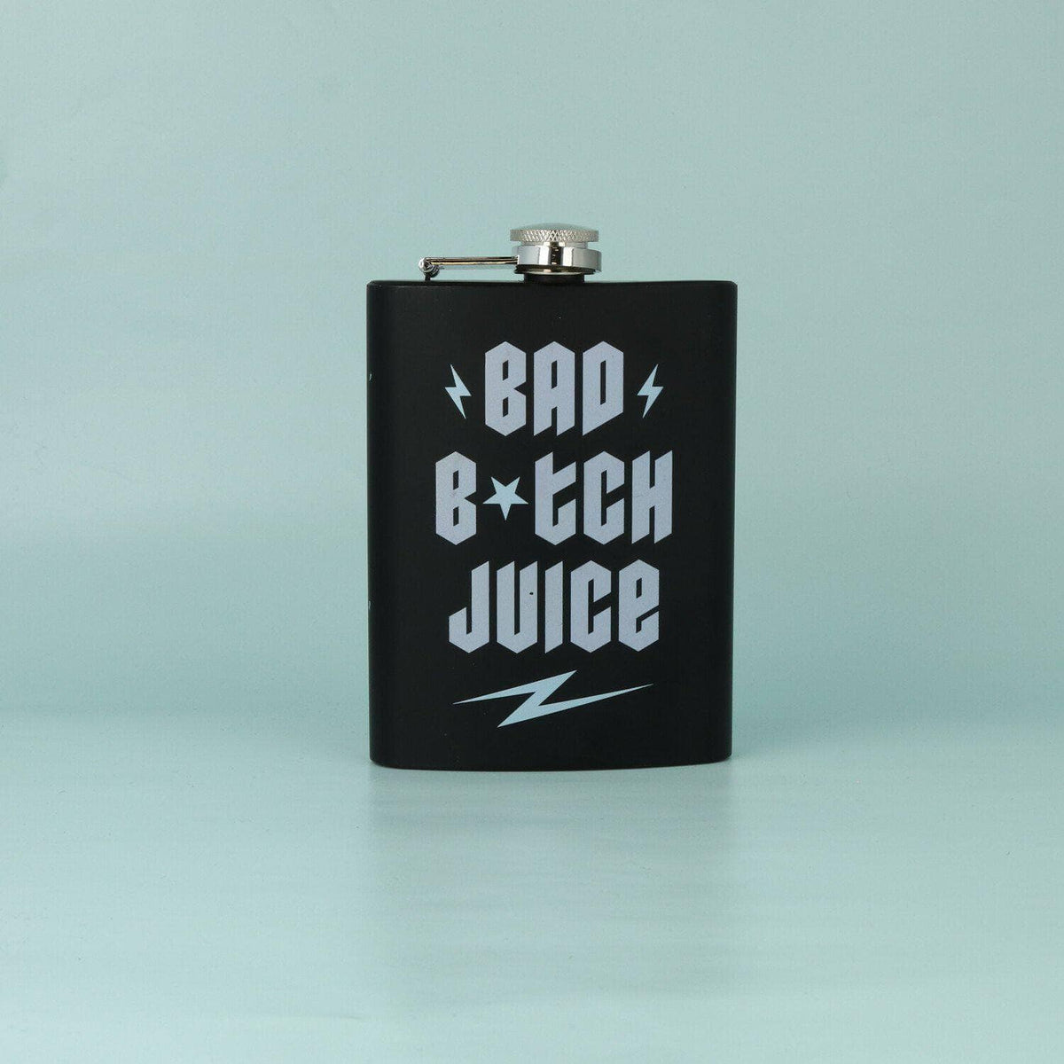punkypins Black Bad B*tch Juice Hip Flask