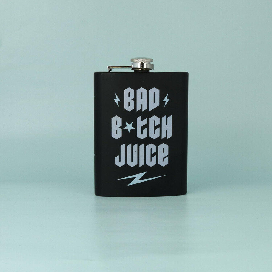 punkypins Black Bad B*tch Juice Hip Flask