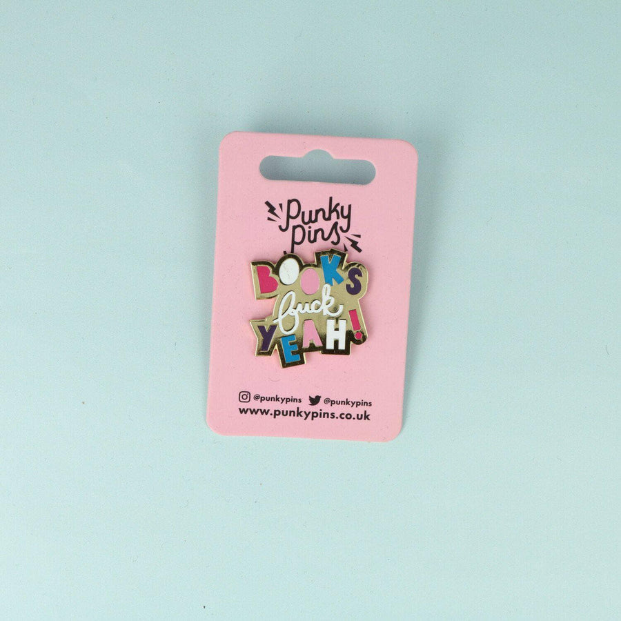 punkypins Books Fuck Yeah Enamel Pin