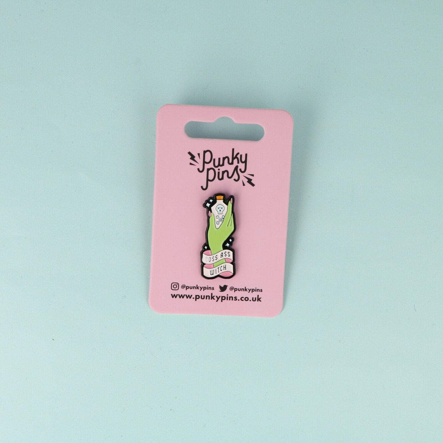 punkypins Boss Ass Witch Enamel Pin