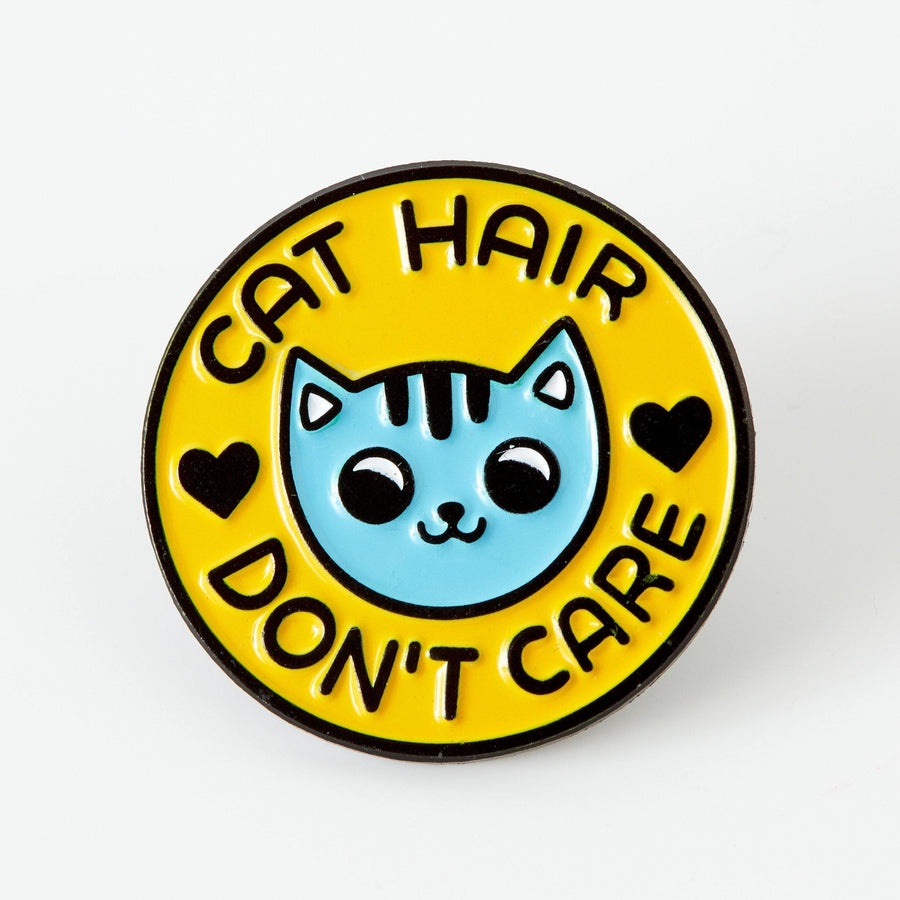 punkypins Cat Hair Don't Care Soft Enamel Pin