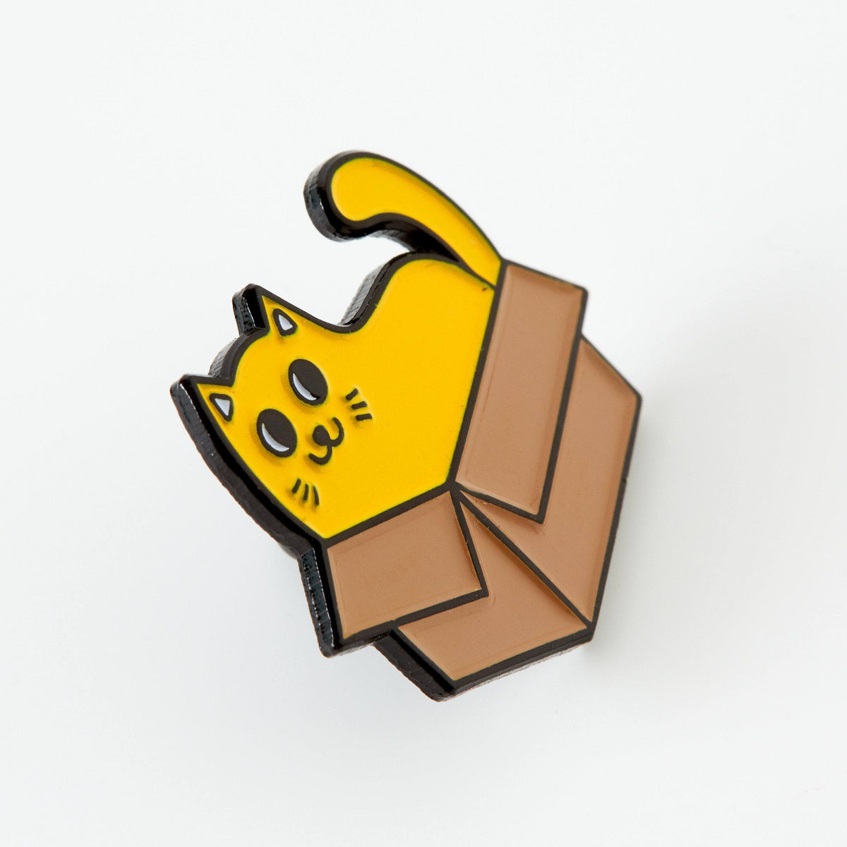 punkypins Cat in a Box Soft Enamel Pin