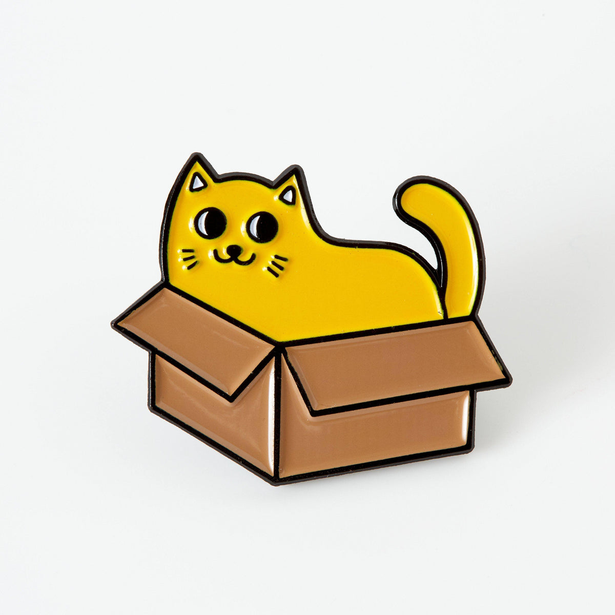 punkypins Cat in a Box Soft Enamel Pin