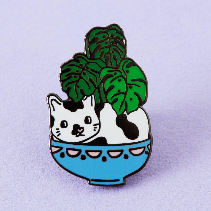 punkypins Cat Plant Enamel Pin