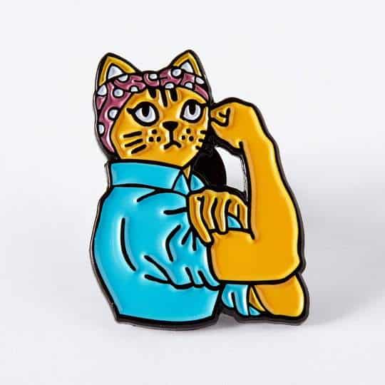 punkypins Feminist Rosie Enamel Pin