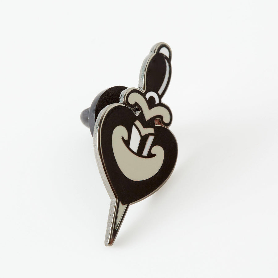 punkypins Heart & Dagger Enamel Pin