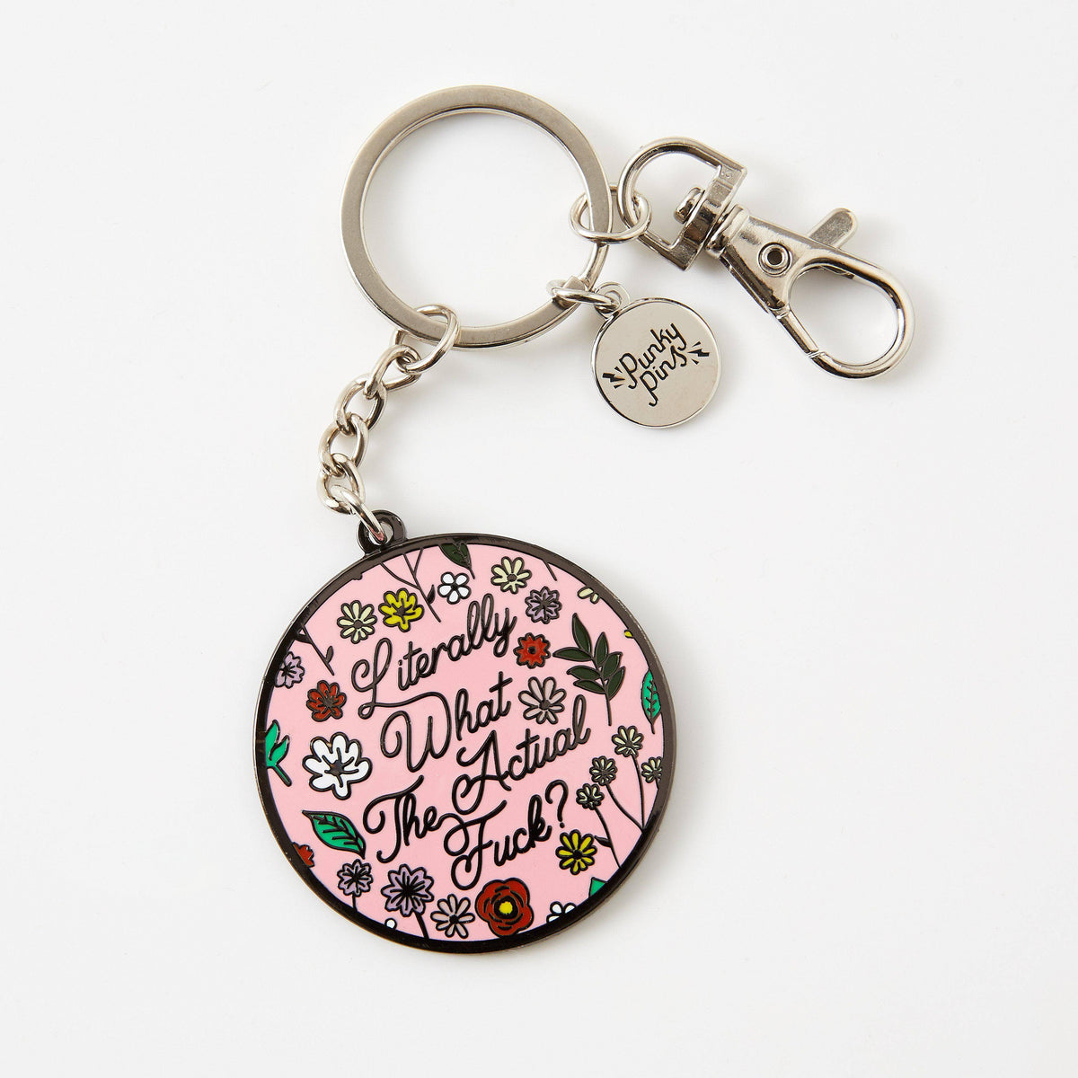 punkypins Literally What the Actual Fuck? Enamel Keyring
