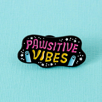 punkypins Pawsitive Vibes Soft Enamel Pin