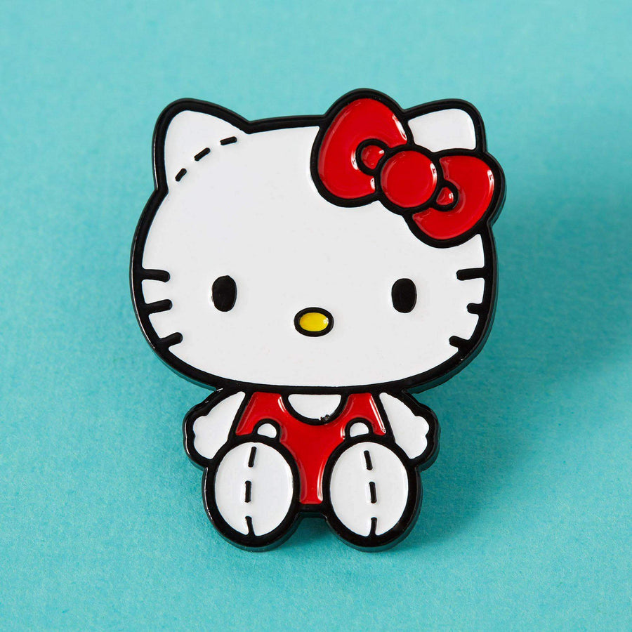 Retro Hello Kitty stitches enamel pin