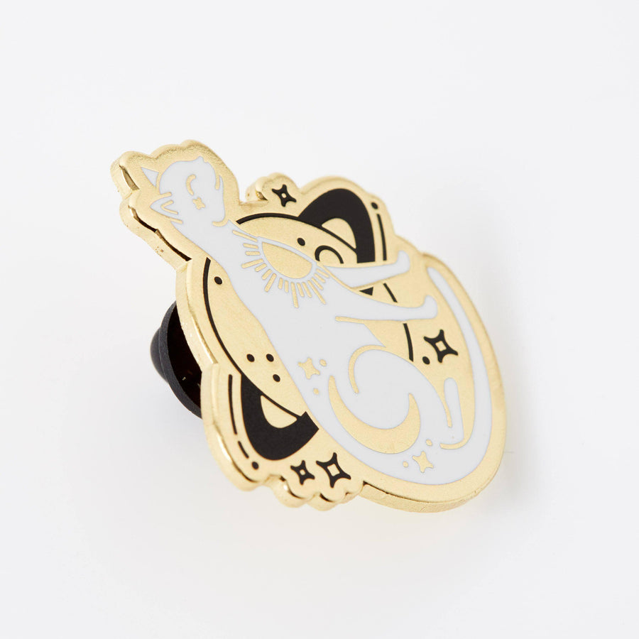 punkypins Saturn Kitty Gold Plated Pin