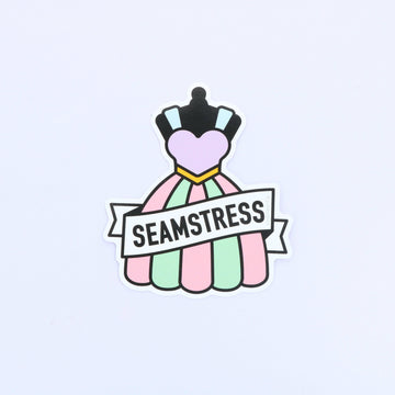 punkypins Seamstress Large Vinyl Stickers