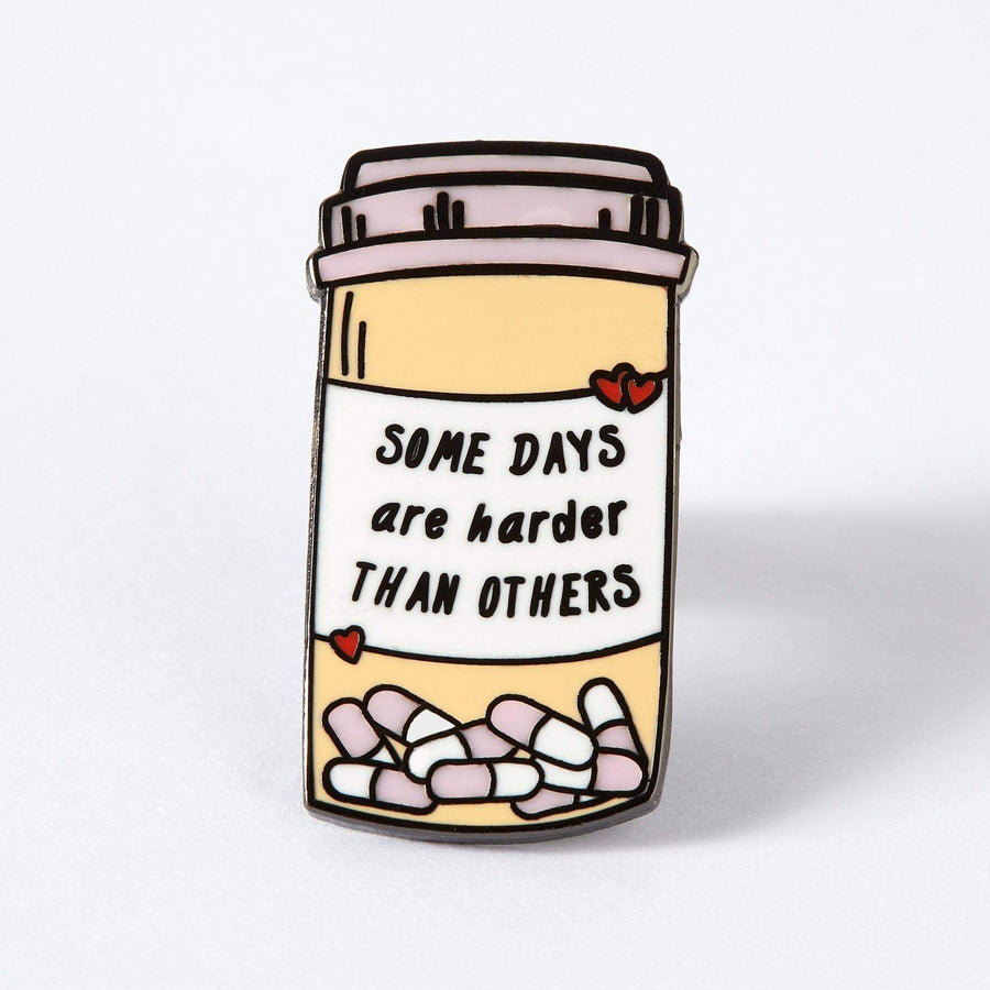 punkypins Some Days Are Harder Pills Enamel Pin