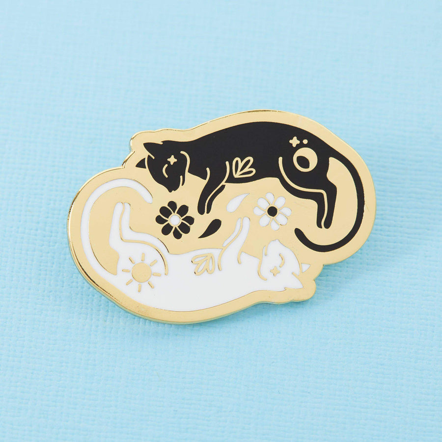 punkypins Twin Kitties Enamel Pin