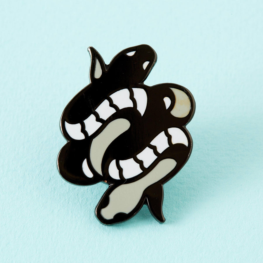 punkypins Twin Snakes Enamel Pin