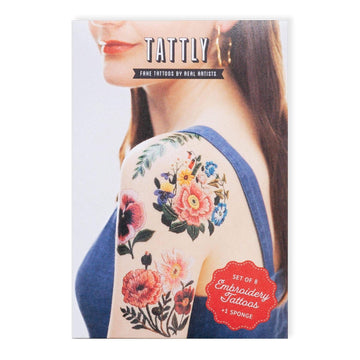 The Embroidery Set Temporary Tattoos