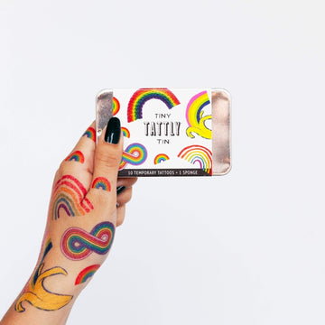 The Tiny Rainbow Tin - Temporary Tattoos